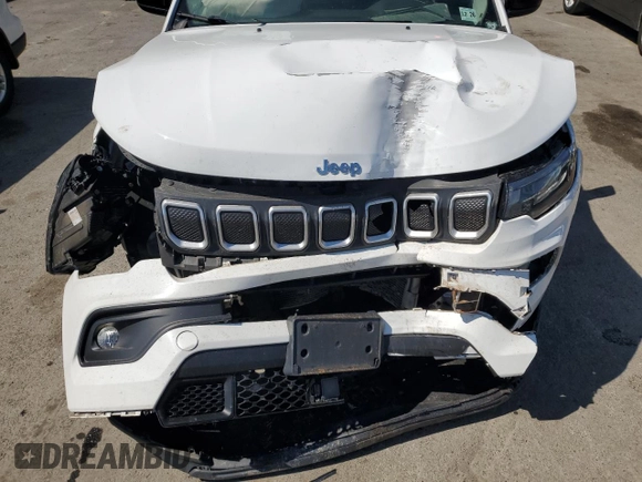 2022 Jeep Compass Latitude Lux с VIN 3C4NJDFB0NT113878, выставлен на аукционе Copart как лот 53637315 с пробегом Не указан миль и Списание • Salvage title. История ставок и продаж доступна на DreamBid. Изображение 12.