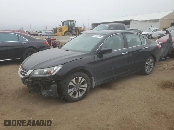 2014 Honda Accord LX z VIN 1HGCR2F35EA104468, wystawiony jako Copart lot #54717575 z przebiegiem 119 820 mil mil oraz Szkoda całkowita • Salvage title. Historia ofert i sprzedaży dostępna na DreamBid. Obrazek 1.