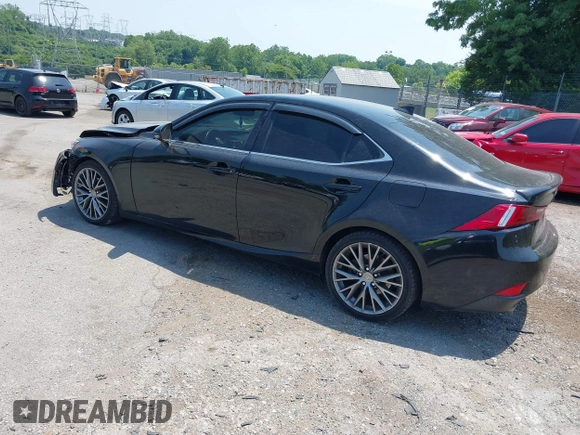 2015 Lexus IS 250 with VIN JTHCF1D25F5025399, listed as a IAAI auction lot 39680736 with 119,533 mi miles. Bid and sale history available at carsss.com. Image 3.
