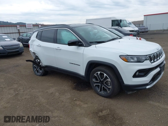 2023 Jeep Compass Limited с VIN 3C4NJDCNXPT569145, выставлен на аукционе IAAI как лот 42781504 с пробегом 39 954 миль миль и . История ставок и продаж доступна на DreamBid. Изображение 1.