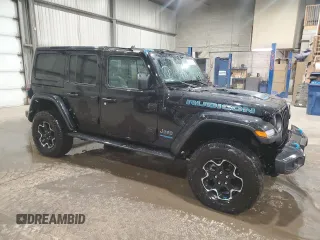 2022 Jeep Wrangler Unlimited Rubicon with VIN 1C4JJXR68NW259728, listed as a Copart auction lot 54884685 with 87,262 mi miles and Clean title. Bid and sale history available at DreamBid. Image 4.