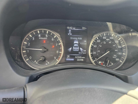 2018 Infiniti Q50 3.0t LUXE with VIN JN1EV7AR3JM441650, listed as a Copart auction lot 44277725 with 62,346 mi miles and Salvage Title. Bid and sale history available at carsss.com. Image 8.