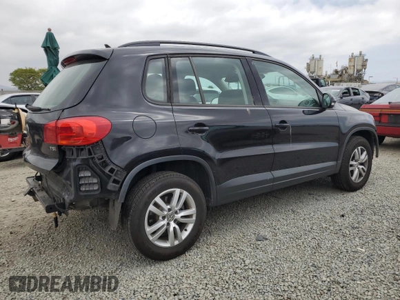 2017 Volkswagen Tiguan S with VIN WVGAV7AX6HK001501, listed as a Copart auction lot 55836315 with 116,052 mi miles and Salvage Title. Bid and sale history available at DreamBid. Image 3.