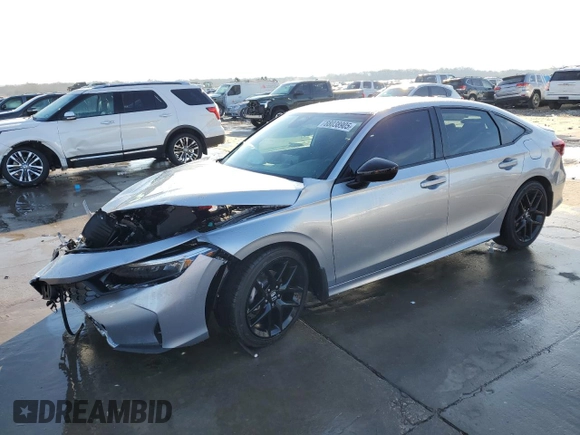 2025 Honda Civic Sedan Sport with VIN 2HGFE2F50SH554911, listed as a Copart auction lot 88038905 with 0 mi miles and Salvage Title. Bid and sale history available at carsss.com. Image 1.
