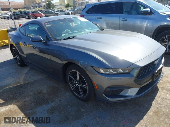2024 Ford Mustang EcoBoost with VIN 1FA6P8THXR5110680, listed as a IAAI auction lot 42598400 with 21,221 mi miles and . Bid and sale history available at DreamBid. Image 1.