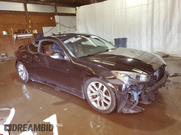 2013 Hyundai Genesis Coupe R-Spec with VIN KMHHU6KJ7DU079824, listed as a Copart auction lot 61663785 with 88,497 mi miles and Salvage title. Bid and sale history available at DreamBid. Image 4.