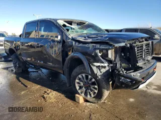2024 Nissan Titan Pro-4X z VIN 1N6AA1ED8RN104641, wystawiony jako Copart lot #83624614 z przebiegiem 19 065 mil mil oraz Szkoda całkowita • Salvage title. Historia ofert i sprzedaży dostępna na DreamBid. Obrazek 4.