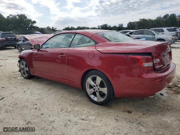 2010 Lexus IS 250C with VIN JTHFF2C21A2507320, listed as a Copart auction lot 76196514 with 69,999 mi miles and Non Repairable. Bid and sale history available at carsss.com. Image 2.