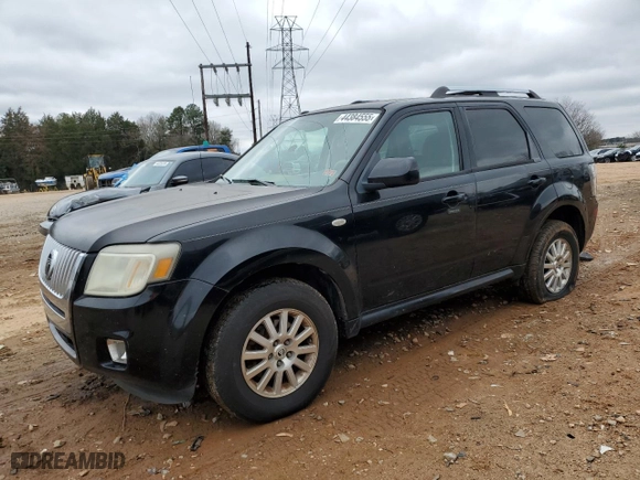 2009 Mercury Mariner Premier with VIN 4M2CU87749KJ12895, listed as a Copart auction lot 44384555 with 278,370 mi miles and Clean Title. Bid and sale history available at carsss.com. Image 1.