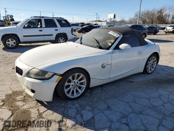 2006 BMW Z4 3.0si with VIN 4USBU53536LX01280, listed as a Copart auction lot 41699875 with 136,166 mi miles and Clean title. Bid and sale history available at DreamBid. Image 1.
