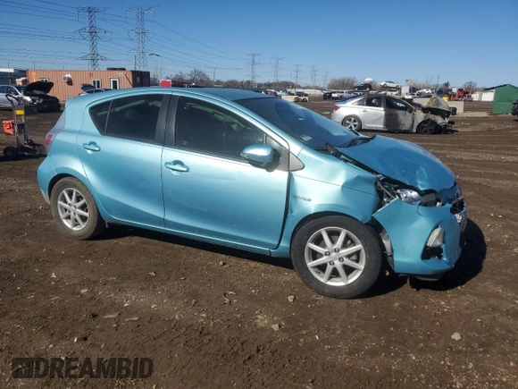 2012 Toyota Prius One with VIN JTDKDTB30C1023430, listed as a Copart auction lot 48027695 with 90,728 mi miles and Salvage Title. Bid and sale history available at DreamBid. Image 4.