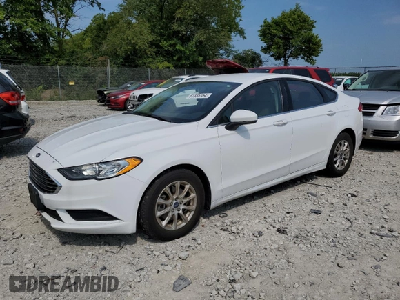 2017 Ford Fusion S with VIN 3FA6P0G79HR227617, listed as a Copart auction lot 61386954 with 72,640 mi miles and Salvage Title. Bid and sale history available at carsss.com. Image 1.