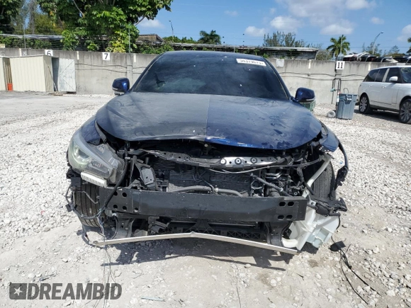 2021 Infiniti Q50 Luxe z VIN JN1EV7BP2MM706074, wystawiony jako Copart lot #54379675 z przebiegiem 29 170 mil mil oraz Szkoda całkowita • Salvage title. Historia ofert i sprzedaży dostępna na DreamBid. Obrazek 5.