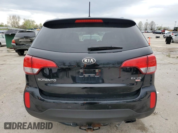 2014 Kia Sorento EX with VIN 5XYKUDA79EG460159, listed as a Copart auction lot 51407035 with 138,496 mi miles and Salvage Title. Bid and sale history available at DreamBid. Image 6.