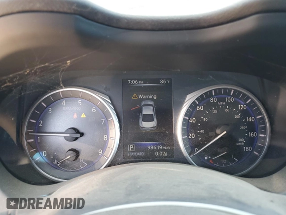 2017 Infiniti Q60 Premium with VIN JN1EV7EK1HM361786, listed as a Copart auction lot 85286114 with 98,619 mi miles and Clean title. Bid and sale history available at DreamBid. Image 9.