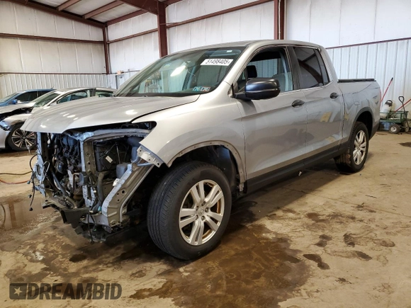 2017 Honda Ridgeline Sport+ with VIN 5FPYK3F22HB038941, listed as a Copart auction lot 51498405 with 121,347 mi miles and Salvage title. Bid and sale history available at DreamBid. Image 1.