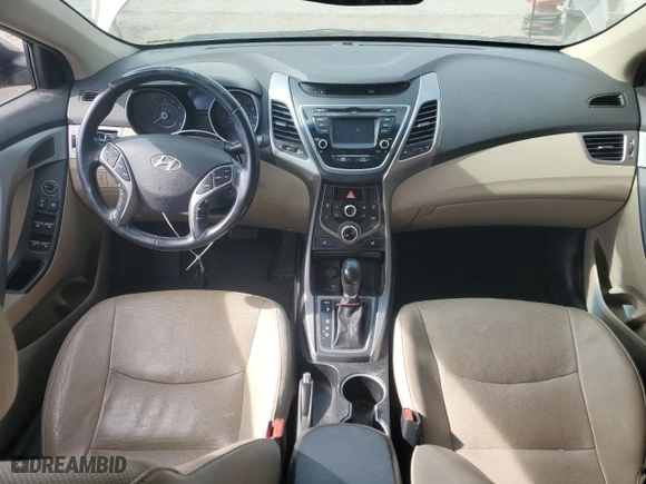2015 Hyundai Elantra Limited with VIN 5NPDH4AE9FH578413, listed as a Copart auction lot 44243195 with 143,192 mi miles and Salvage Title. Bid and sale history available at carsss.com. Image 8.