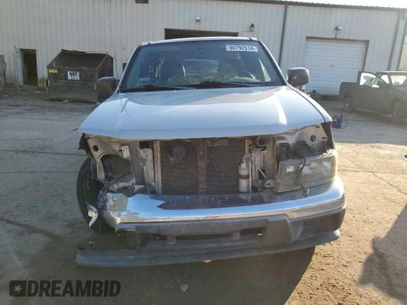 2005 GMC Canyon SLE Z71 with VIN 1GTDT196058243595, listed as a Copart auction lot 80792314 with 221,248 mi miles and Salvage Title. Bid and sale history available at carsss.com. Image 5.