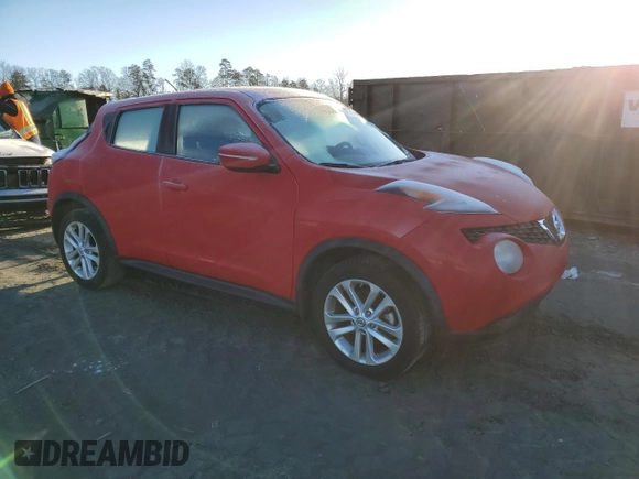 2015 Nissan Juke SV with VIN JN8AF5MR4FT505513, listed as a Copart auction lot 42728665 with 76,343 mi miles and Salvage Title. Bid and sale history available at carsss.com. Image 4.