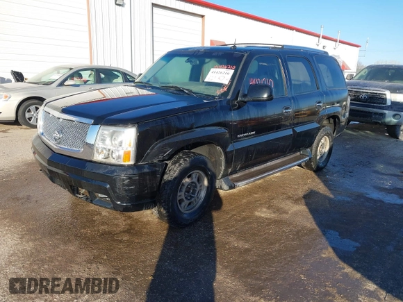 2003 Cadillac Escalade z VIN 1GYEK63N63R196238, wystawiony jako IAAI lot #41426210 z przebiegiem 296 853 mil mil oraz . Historia ofert i sprzedaży dostępna na DreamBid. Obrazek 2.