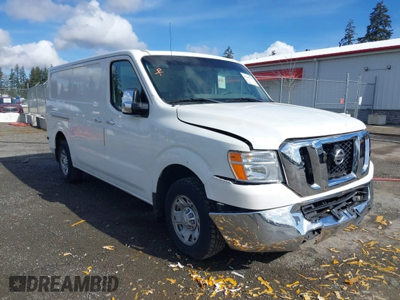 2012 Nissan NV S with VIN 1N6BF0KLXCN117510, listed as a IAAI auction lot 41649700 with 48,096 mi miles. Bid and sale history available at carsss.com. Image 1.