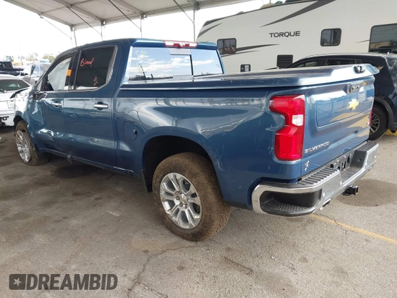 2024 Chevrolet Silverado 1500 LTZ with VIN 1GCUDGEL8RZ305935, listed as a IAAI auction lot 41946168 with 17,699 mi miles and . Bid and sale history available at DreamBid. Image 3.