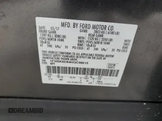 2017 Ford Explorer XLT z VIN 1FM5K8D84HGC98615, wystawiony jako Copart lot #58416405 z przebiegiem 171 431 mil mil oraz Szkoda całkowita • Salvage title. Historia ofert i sprzedaży dostępna na DreamBid. Obrazek 14.