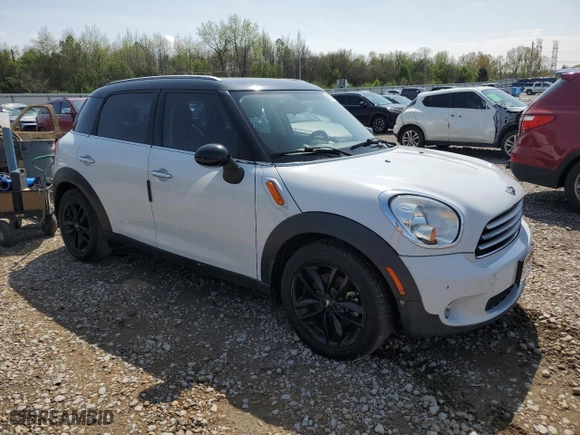 2013 MINI Cooper Countryman with VIN WMWZB3C51DWR35988, listed as a Copart auction lot 51003575 with 0 mi miles and Salvage Title. Bid and sale history available at carsss.com. Image 4.