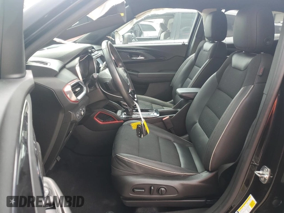 2021 Chevrolet TrailBlazer RS with VIN KL79MUSL2MB050822, listed as a Copart auction lot 62675554 with 56,037 mi miles and Salvage Title. Bid and sale history available at DreamBid. Image 7.