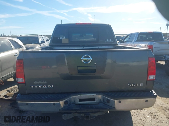 2005 Nissan Titan LE with VIN 1N6AA07B65N501054, listed as a IAAI auction lot 41728466 with 318,859 mi miles. Bid and sale history available at carsss.com. Image 16.