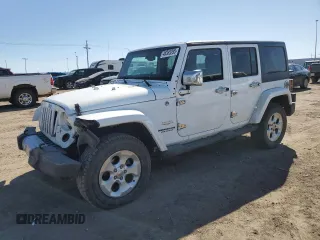 2014 Jeep Wrangler Unlimited Sahara with VIN 1C4BJWEG5EL111115, listed as a Copart auction lot 48385295 with 140,652 mi miles and Salvage Title. Bid and sale history available at carsss.com. Image 1.