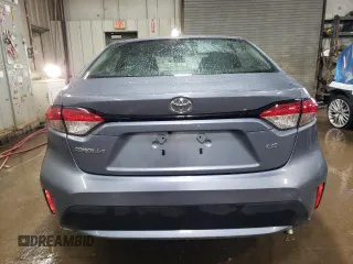 2021 Toyota Corolla LE with VIN 5YFEPMAE0MP196360, listed as a Copart auction lot 49592395 with 38,156 mi miles and Salvage Title. Bid and sale history available at DreamBid. Image 6.