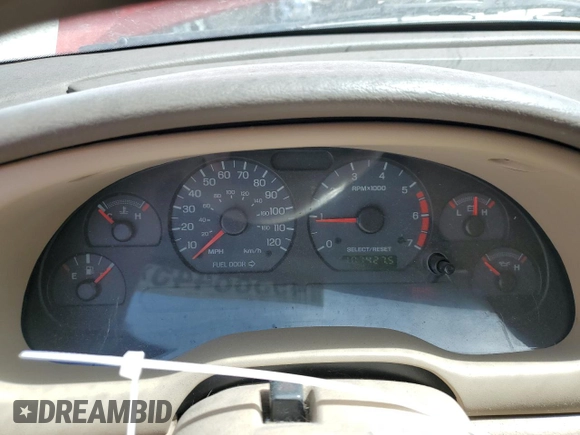 2004 Ford Mustang Deluxe with VIN 1FAFP44674F211829, listed as a Copart auction lot 49388445 with 107,427 mi miles and Salvage Title. Bid and sale history available at carsss.com. Image 9.