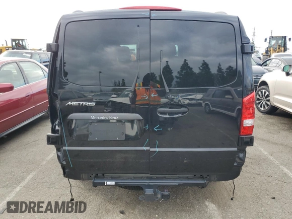 2022 Mercedes-Benz Metris with VIN W1WV0FEY5N4158409, listed as a Copart auction lot 45286594 with 10,109 mi miles and Salvage Title. Bid and sale history available at DreamBid. Image 6.