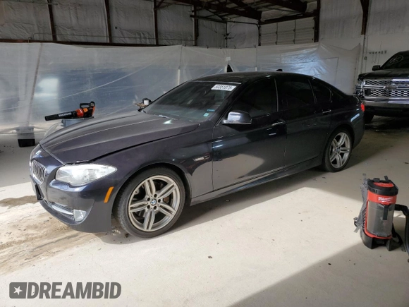 2012 BMW 5 Series 550i with VIN WBAFR9C55CDX79238, listed as a Copart auction lot 50351875 with 112,904 mi miles and Salvage Title. Bid and sale history available at carsss.com. Image 1.