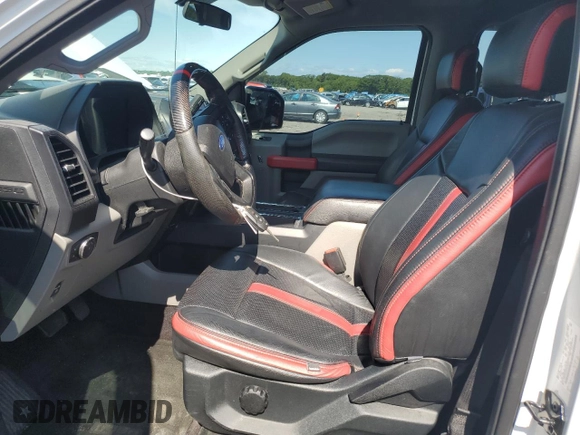 2017 Ford F-150 XL with VIN 1FTEW1EPXHFB15410, listed as a Copart auction lot 58523905 with 127,197 mi miles and Salvage title. Bid and sale history available at DreamBid. Image 7.