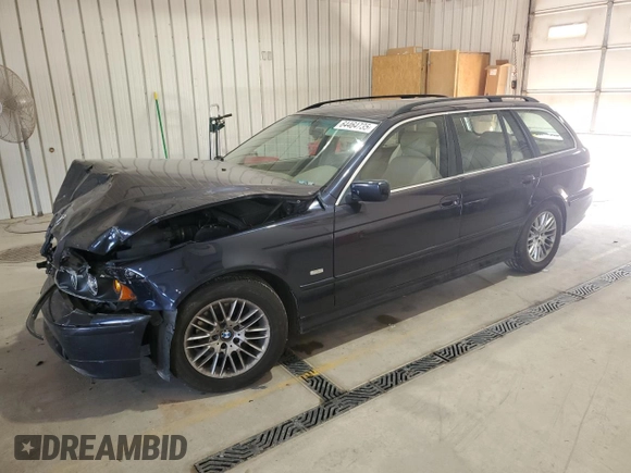 2001 BMW 5 Series 525i with VIN WBADS43421GD84986, listed as a Copart auction lot 64464735 with Not provided miles and Salvage title. Bid and sale history available at DreamBid. Image 1.