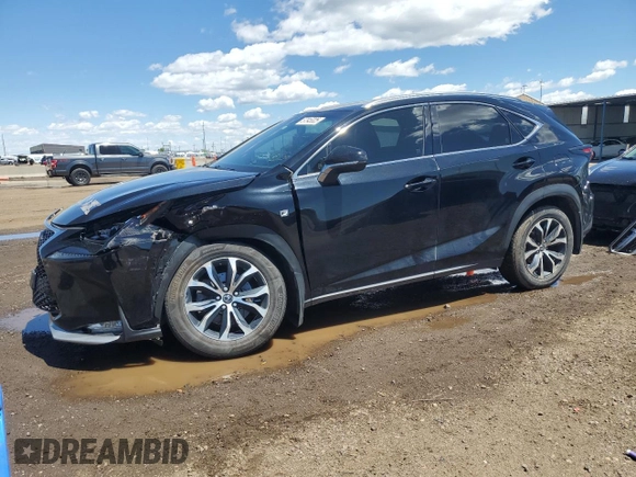 2017 Lexus NX 200t with VIN JTJBARBZ6H2132909, listed as a Copart auction lot 57345325 with 84,294 mi miles and Salvage title. Bid and sale history available at DreamBid. Image 1.