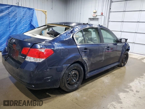 2013 Subaru Legacy 2.5i with VIN 4S3BMAA60D1026362, listed as a Copart auction lot 52607685 with Not provided miles and Salvage title. Bid and sale history available at DreamBid. Image 3.