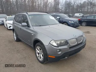 2009 BMW X3 xDrive30i with VIN WBXPC934X9WJ27487, listed as a IAAI auction lot 41677621 with 191,102 mi miles. Bid and sale history available at carsss.com. Image 1.