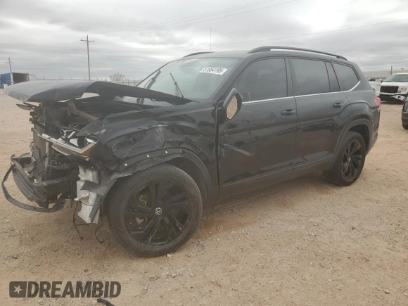 2022 Volkswagen Atlas SE with VIN 1V2JR2CA4NC545102, listed as a Copart auction lot 51954195 with 42,030 mi miles and Clean title. Bid and sale history available at DreamBid. Image 1.