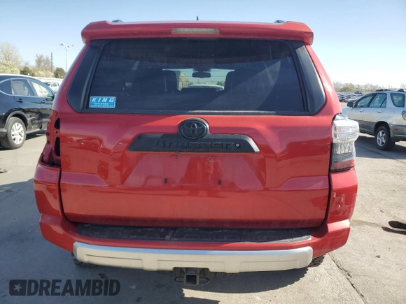 2018 Toyota 4Runner SR5 with VIN JTEBU5JR6J5531422, listed as a Copart auction lot 53026915 with 74,342 mi miles and Salvage Title. Bid and sale history available at carsss.com. Image 6.