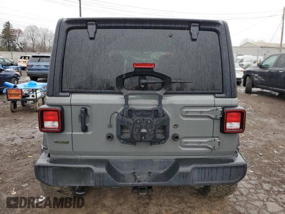 2022 Jeep Wrangler Unlimited Willys Sport with VIN 1C4HJXDM0NW256150, listed as a Copart auction lot 46171125 with 35,846 mi miles and Clean Title. Bid and sale history available at DreamBid. Image 6.
