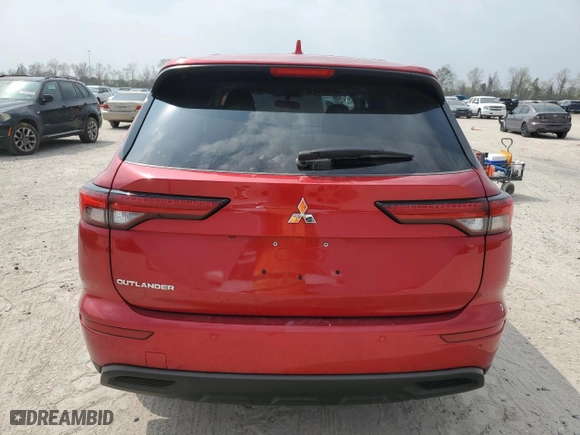 2024 Mitsubishi Outlander ES with VIN JA4J3UA86RZ023650, listed as a Copart auction lot 49416545 with 14,747 mi miles and Salvage Title. Bid and sale history available at carsss.com. Image 6.