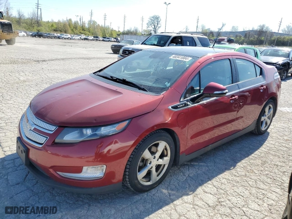 2012 Chevrolet Volt with VIN 1G1RD6E40CU104858, listed as a Copart auction lot 48341884 with 147,093 mi miles and Salvage Title. Bid and sale history available at carsss.com. Image 1.