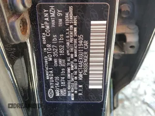 2016 Hyundai Accent SE z VIN KMHCT4AEXGU119405, wystawiony jako Copart lot #54369585 z przebiegiem 102 173 mil mil oraz Szkoda całkowita • Salvage title. Historia ofert i sprzedaży dostępna na DreamBid. Obrazek 12.