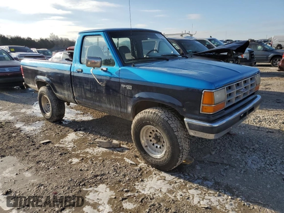 1992 Ford Ranger with VIN 1FTCR11T4NUB28954, listed as a Copart auction lot 89198125 with 95,454 mi miles and Salvage Title. Bid and sale history available at DreamBid. Image 4.