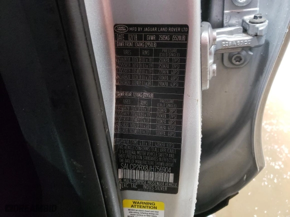 2018 Land Rover Discovery Sport SE with VIN SALCP2RX8JH756904, listed as a Copart auction lot 44536275 with 67,066 mi miles and Salvage Title. Bid and sale history available at carsss.com. Image 13.