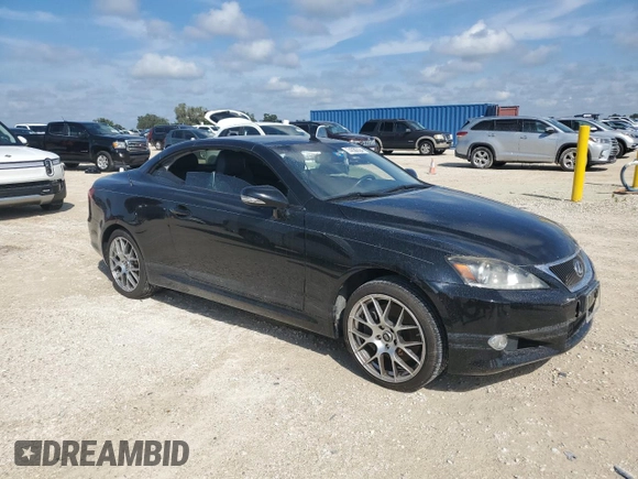 2012 Lexus IS 350 C with VIN JTHFE2C22C2508708, listed as a Copart auction lot 74030524 with Not provided miles and Non repairable. Bid and sale history available at DreamBid. Image 4.