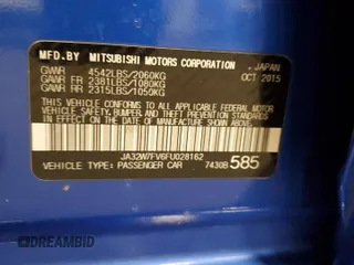 2015 Mitsubishi Lancer Evolution Final Edition with VIN JA32W7FV6FU028162, listed as a Copart auction lot 44627255 with 129,831 mi miles and Salvage Title. Bid and sale history available at carsss.com. Image 13.